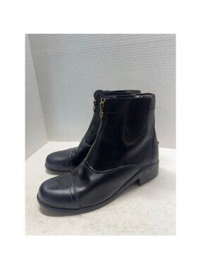 Ariat Heritage IV Zip Paddock Boots Black Leather Equestrian Riding Shoes US 6.5